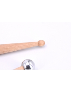 Baguettes multipercussion glockenspiel caisse claire - aluminium 20 mm 2
